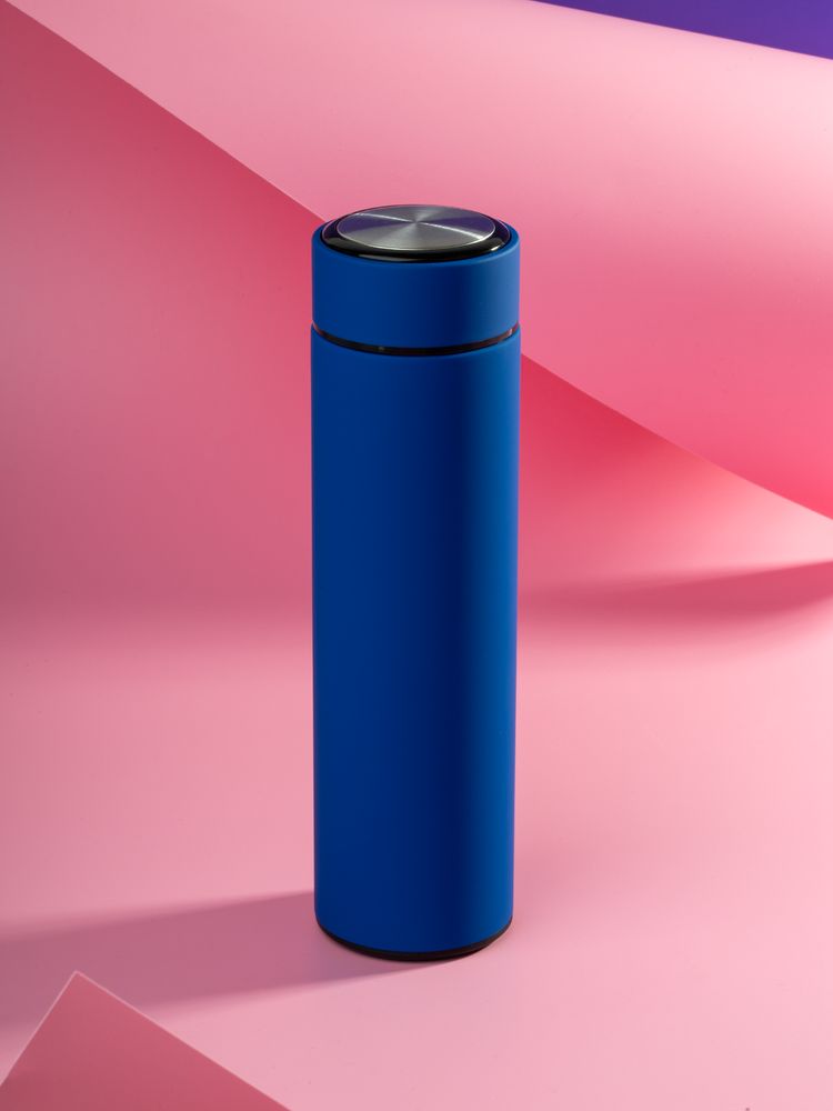 Термос с ситечком Percola, синий-5