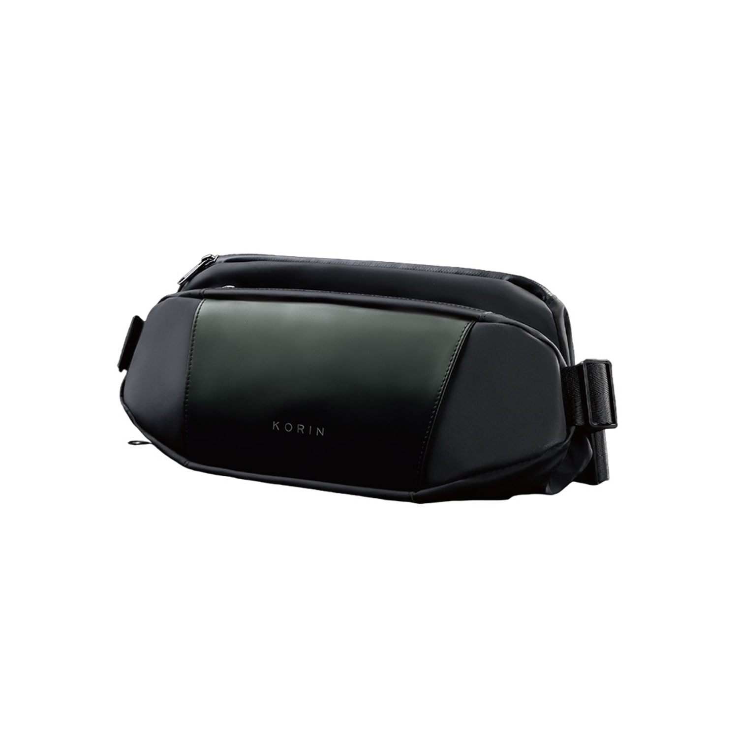 Наплечная сумка KORIN FlipSling 32х16х10 см, темно-зеленая/черная-0