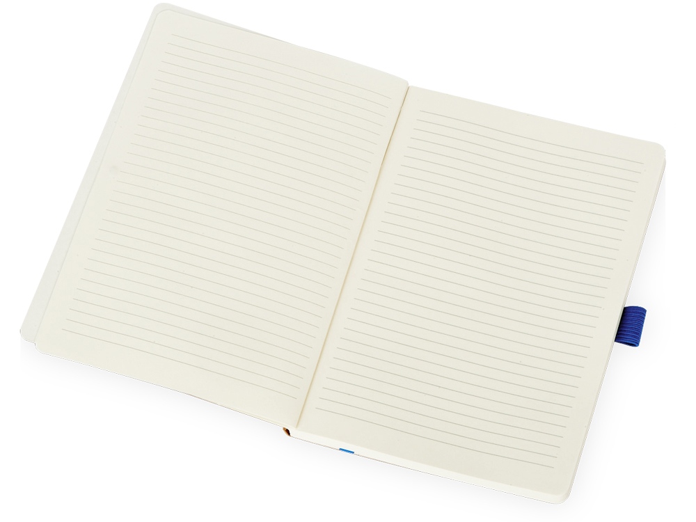 Блокнот Sevilia Soft, гибкая обложка из крафта A5, 80 листов, крафтовый/синий-2