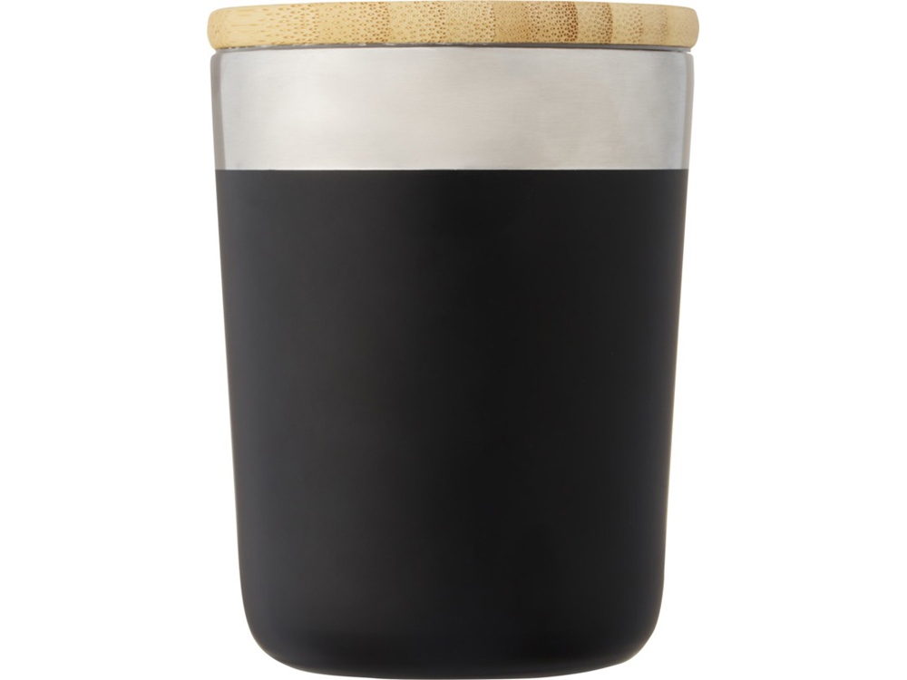 Lagan Кружка с медной вакуумной изоляцией объемом 300 мл и бамбуковой крышкой, черный-1