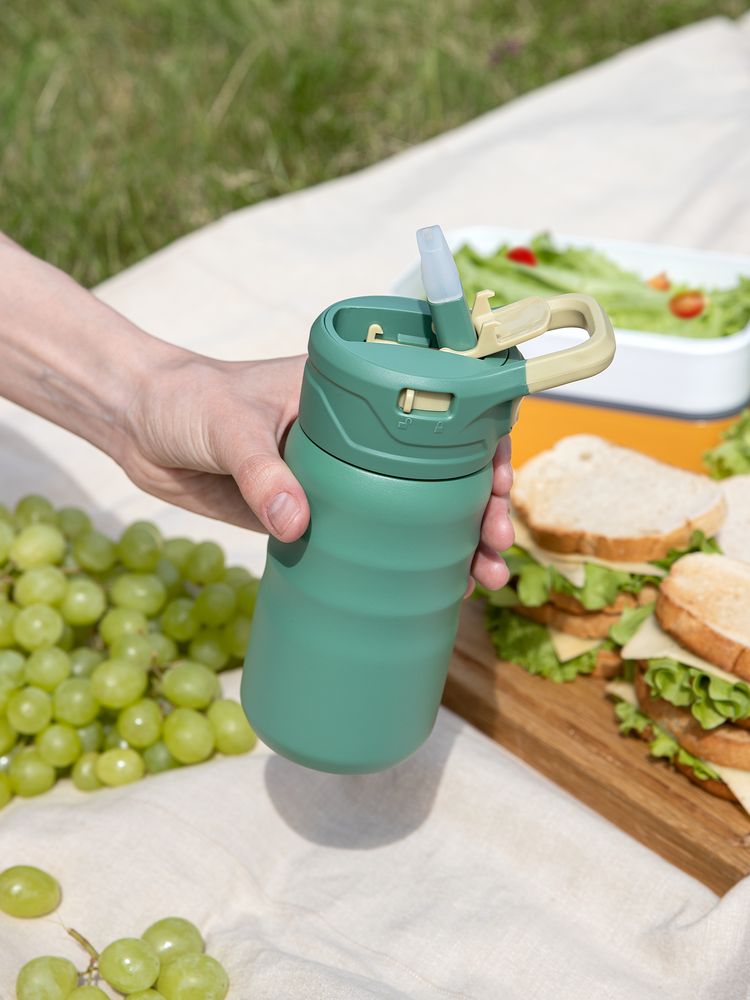 Термобутылка Fujisan 2.0 без логотипа, зеленая-6