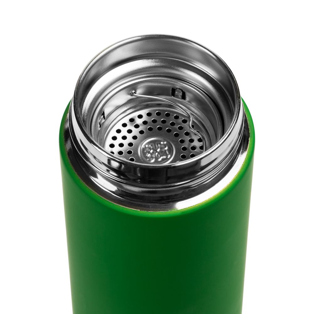 Термос с ситечком Percola, зеленый-1