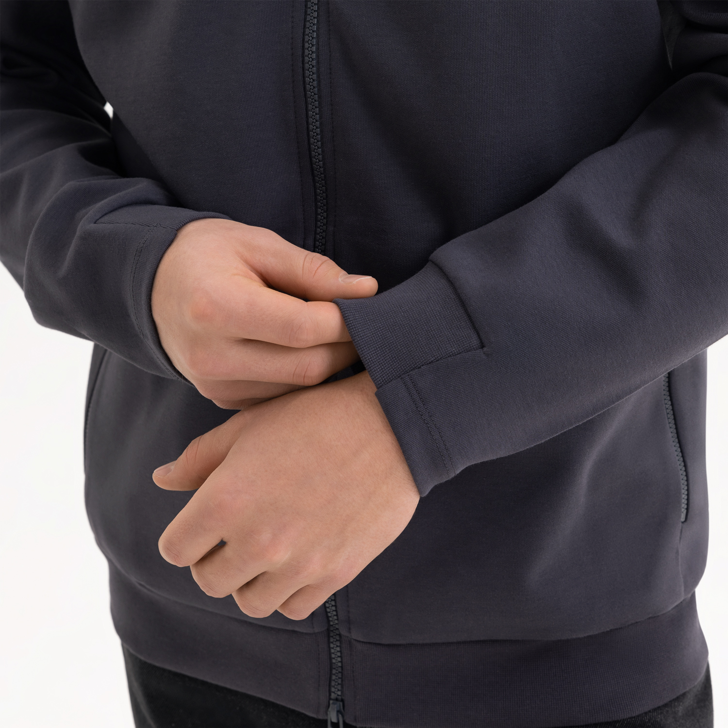 Толстовка на молнии ASTIN антрацит-4