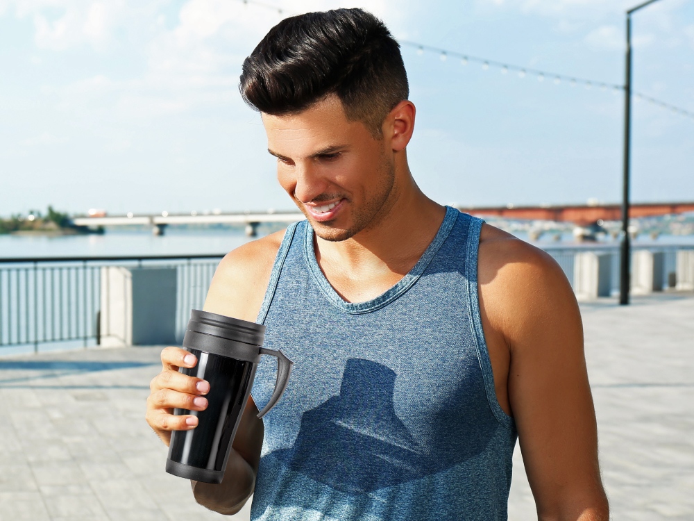 Кружка с термоизоляцией Silence 350мл, черный-9