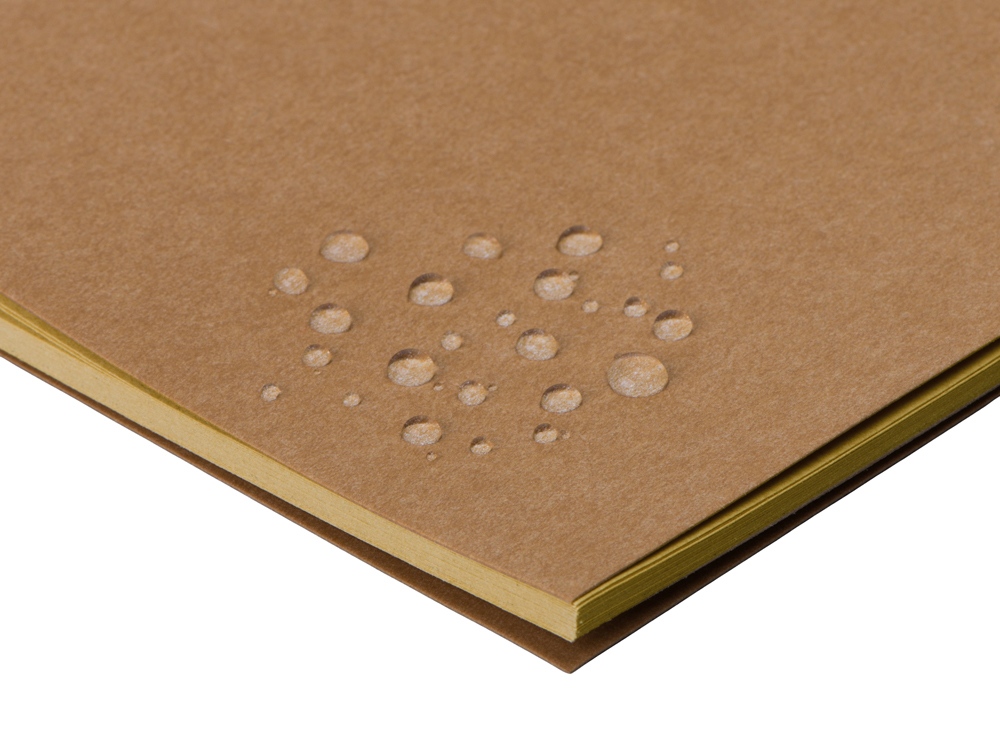 Блокнот Monet, гибкая обложка A5 из моющегося крафта, 32 листа, натуральный-5