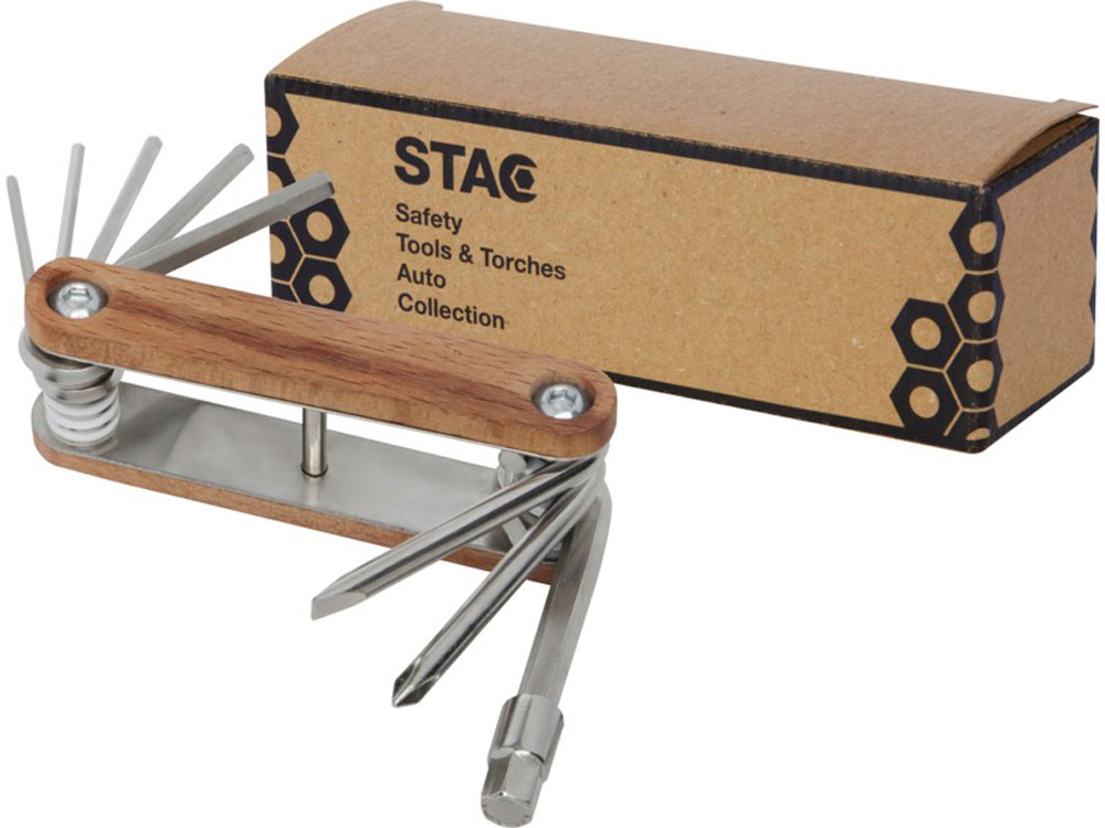 Fixie долговечный компактный многофункциональный инструмент для велосипедов с 8 функциями, дерево-4