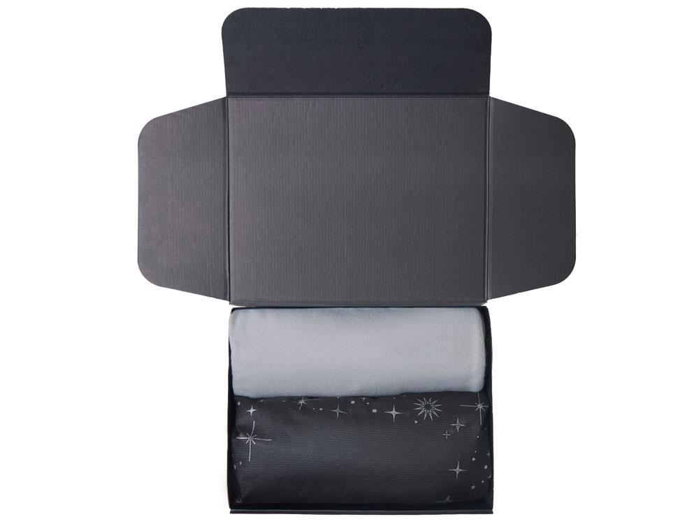 Подарочный набор с пледом, свечой и диффузором, серый-2