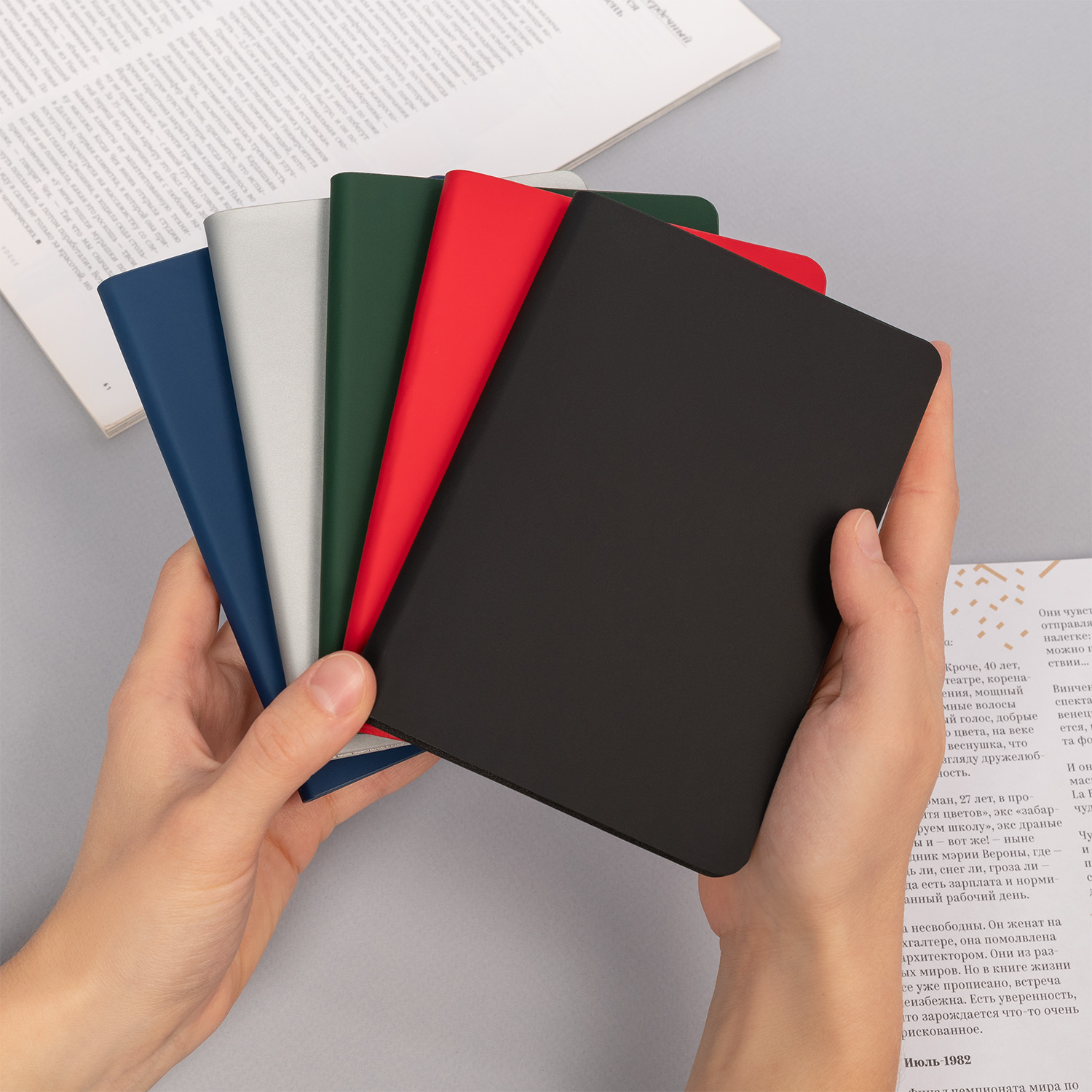 Ежедневник Spark mini A6 недатированный, зеленый-13