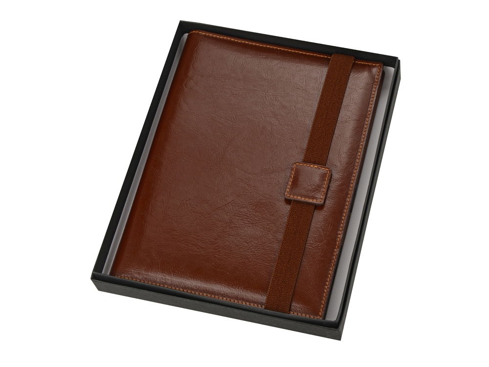 Папка-портфолио Alessandro Venanzi с блокнотом А5, коричневый-3