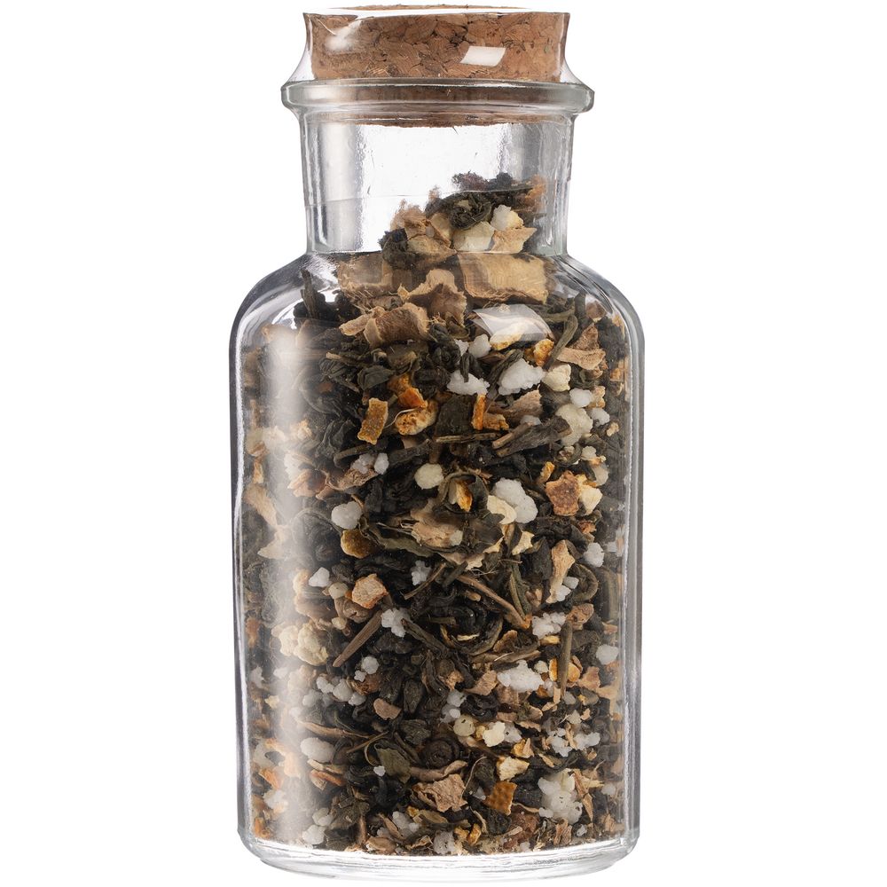 Чай «Сокочай», зеленый с соком имбиря, с кусочками имбиря, апельсина и медом-0