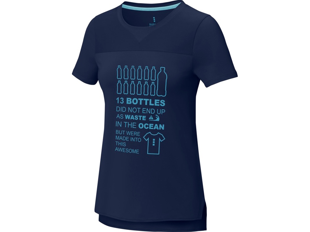 Borax женская футболка с коротким рукавом, темно-синий-5