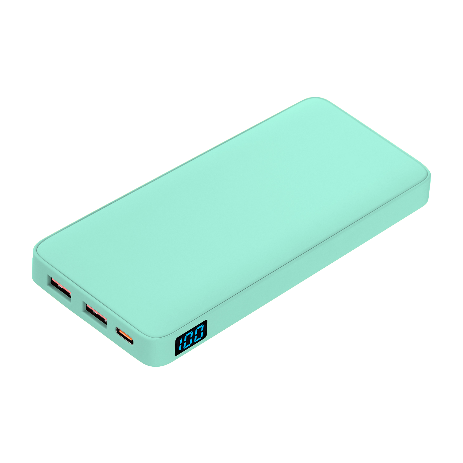 Внешний аккумулятор с подсветкой Анкор Плюс PD (Ancor PD Plus) 10000 mAh, бирюзовый-0