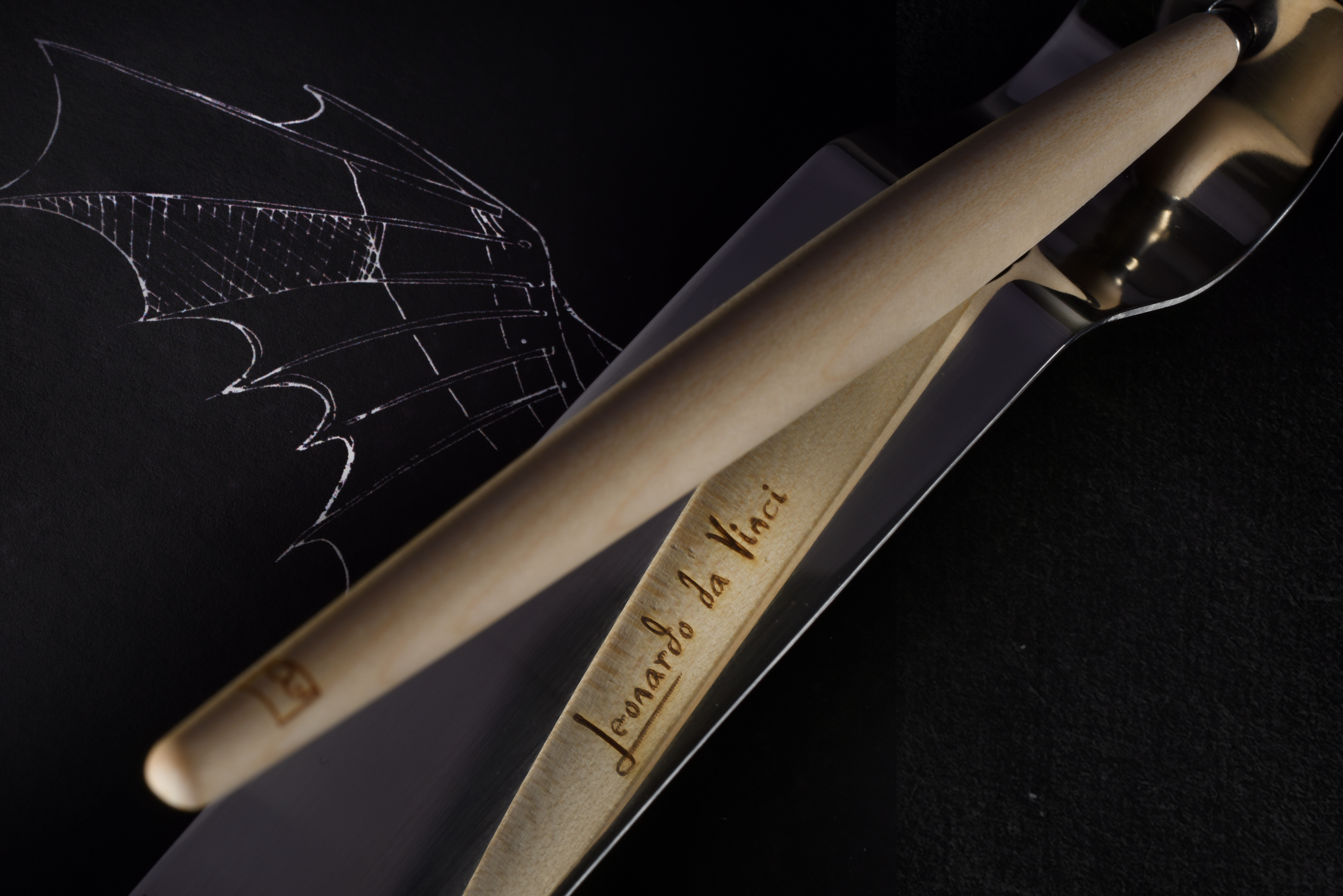 Вечная ручка Pininfarina Piuma LEONARDO PEAR WOOD-12