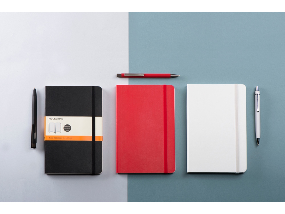 Подарочный набор Moleskine Hemingway с блокнотом А5 и ручкой, серый-5