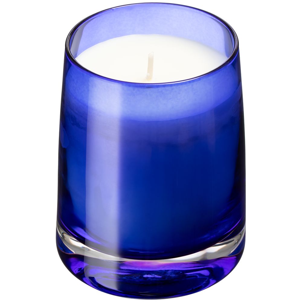 Ароматическая свеча Fragnola, пряная древесина и кардамон, темно-синяя-0