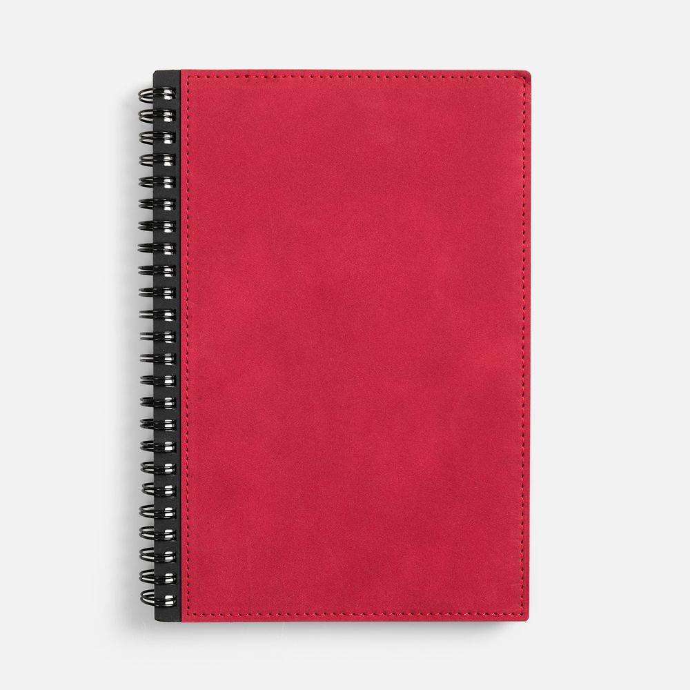 Ежедневник Notera Maxi, недатированный, красный-1