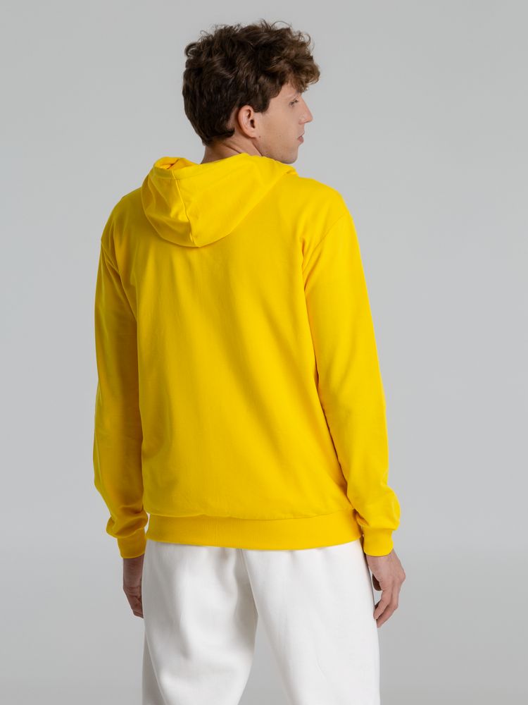Толстовка на молнии с капюшоном Unit Siverga, желтая-6