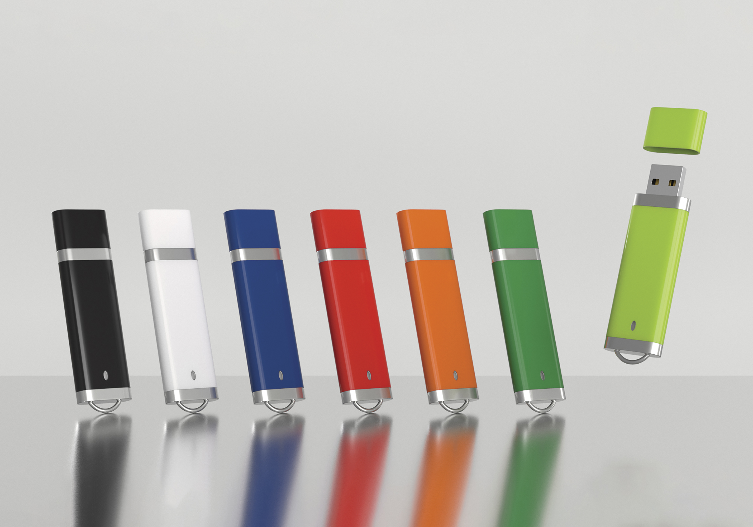 Флеш-карта USB 8GB "Абсолют", белая#-1