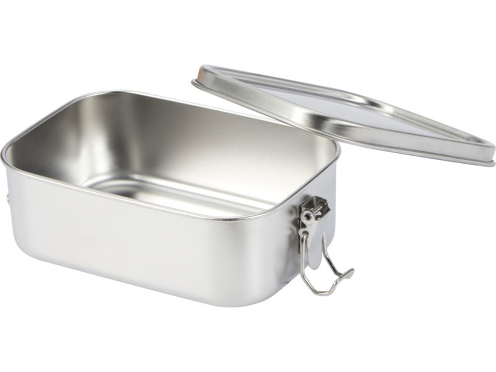 Пищевой контейнер Titan из переработанной нержавеющей стали, серебристый-2