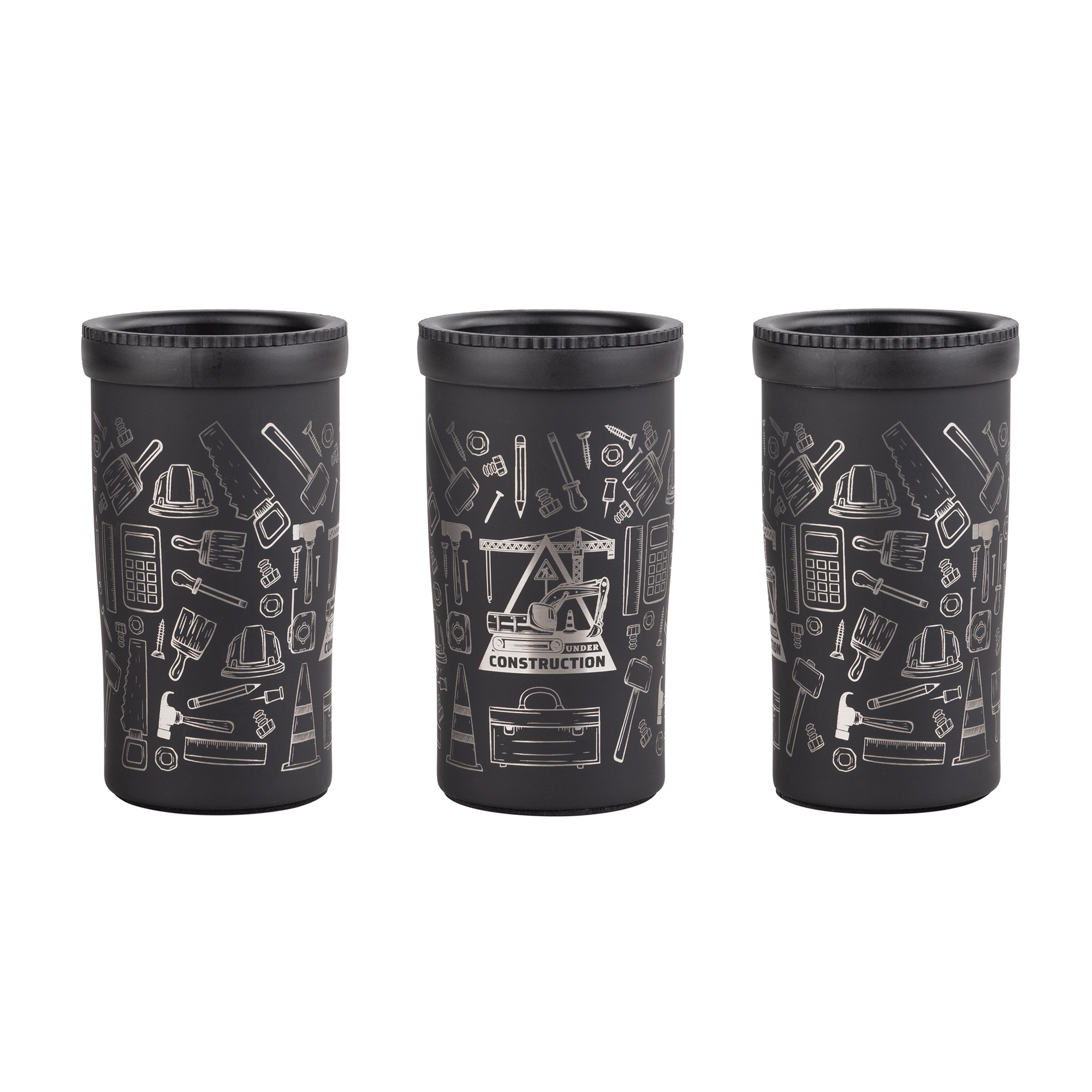 Термостакан "Миссури" 280 мл c гравировкой "Строитель", покрытие soft touch-2