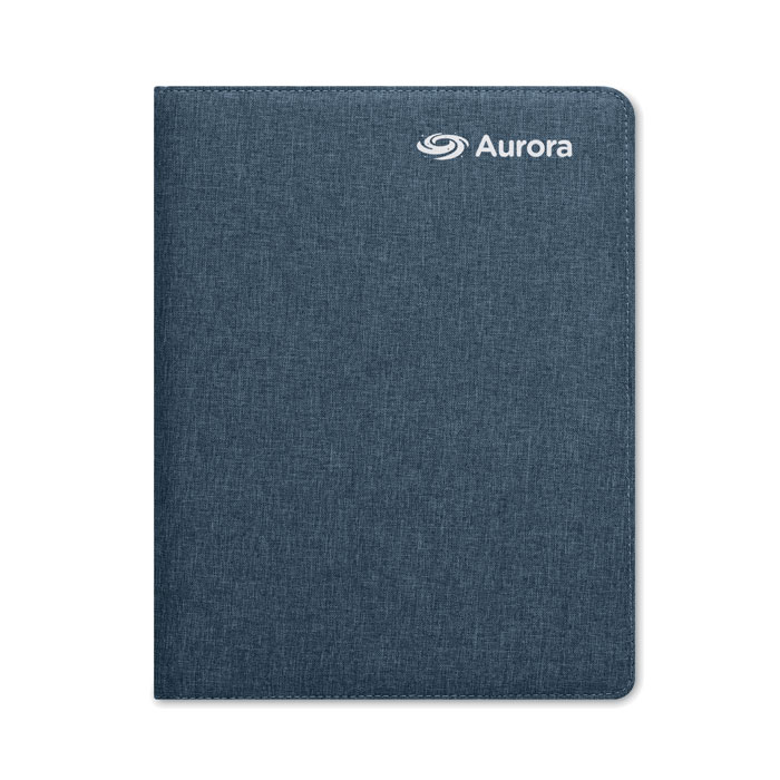A4 RPET conference folder, синий-2