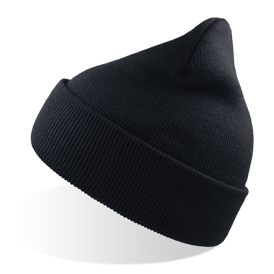 Шапка вязаная  двойная Wind-S, темно-синий-0