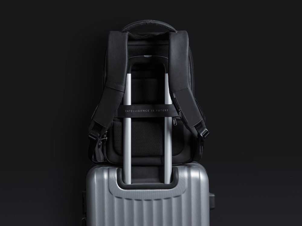 Водостойкий антикражный рюкзак Hipack для ноутбука 15.6, черный-12