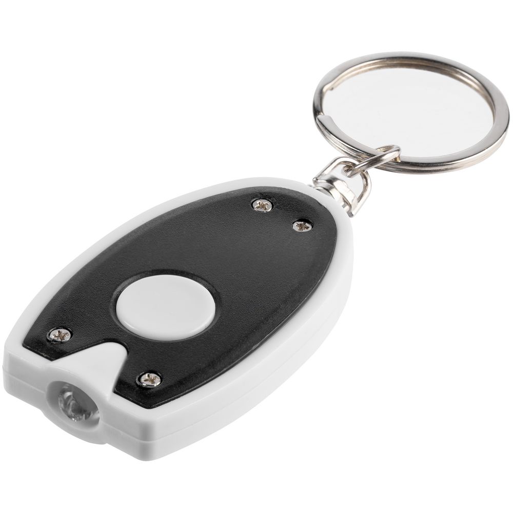 Брелок-фонарик Vivid, ver.2, черный с белым-1