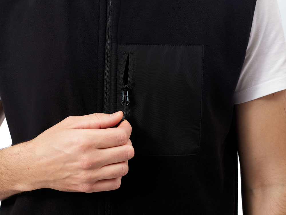 Жилет флисовый Trondheim унисекс, черный-8