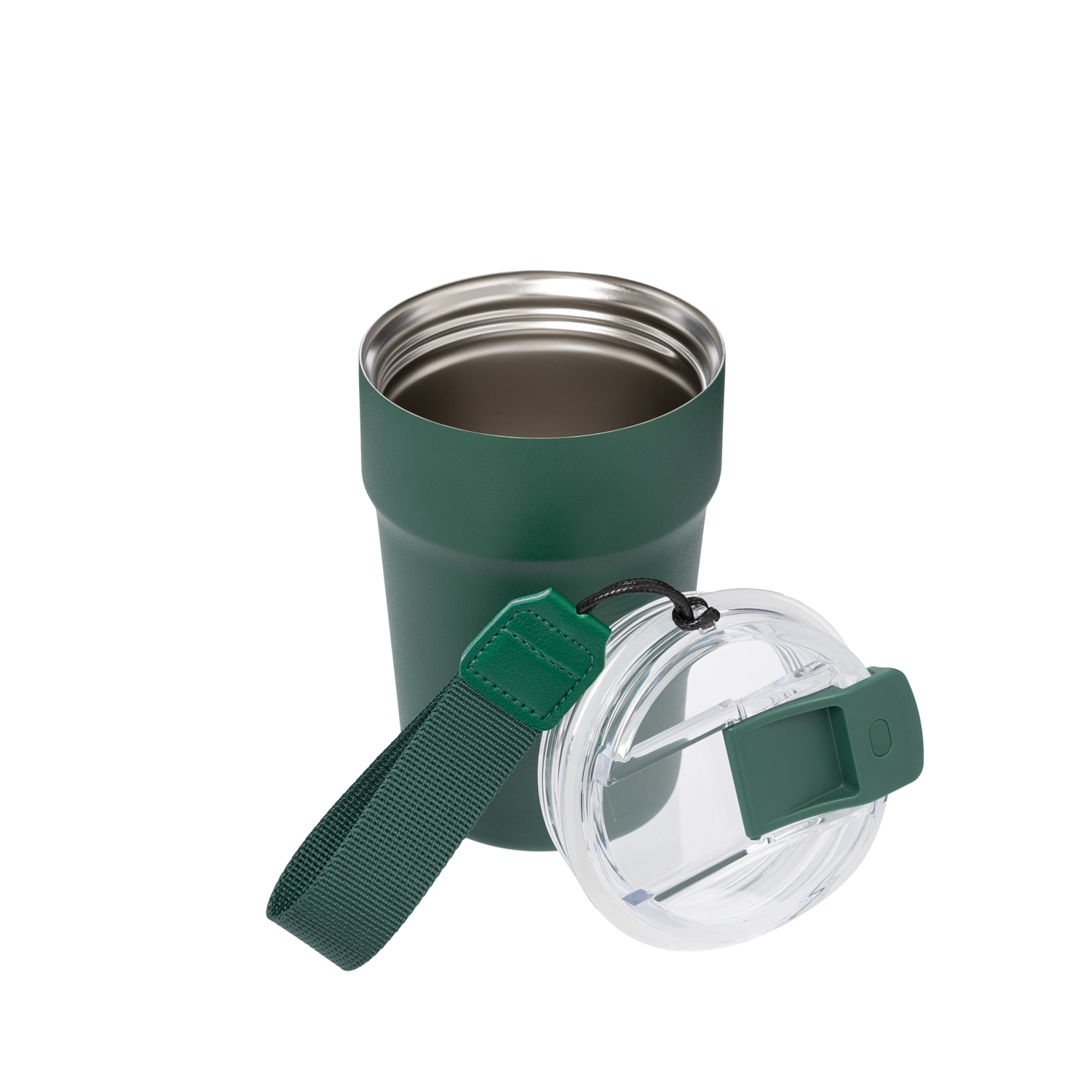 Термокружка вакуумная Monaco, темно-зеленая-2