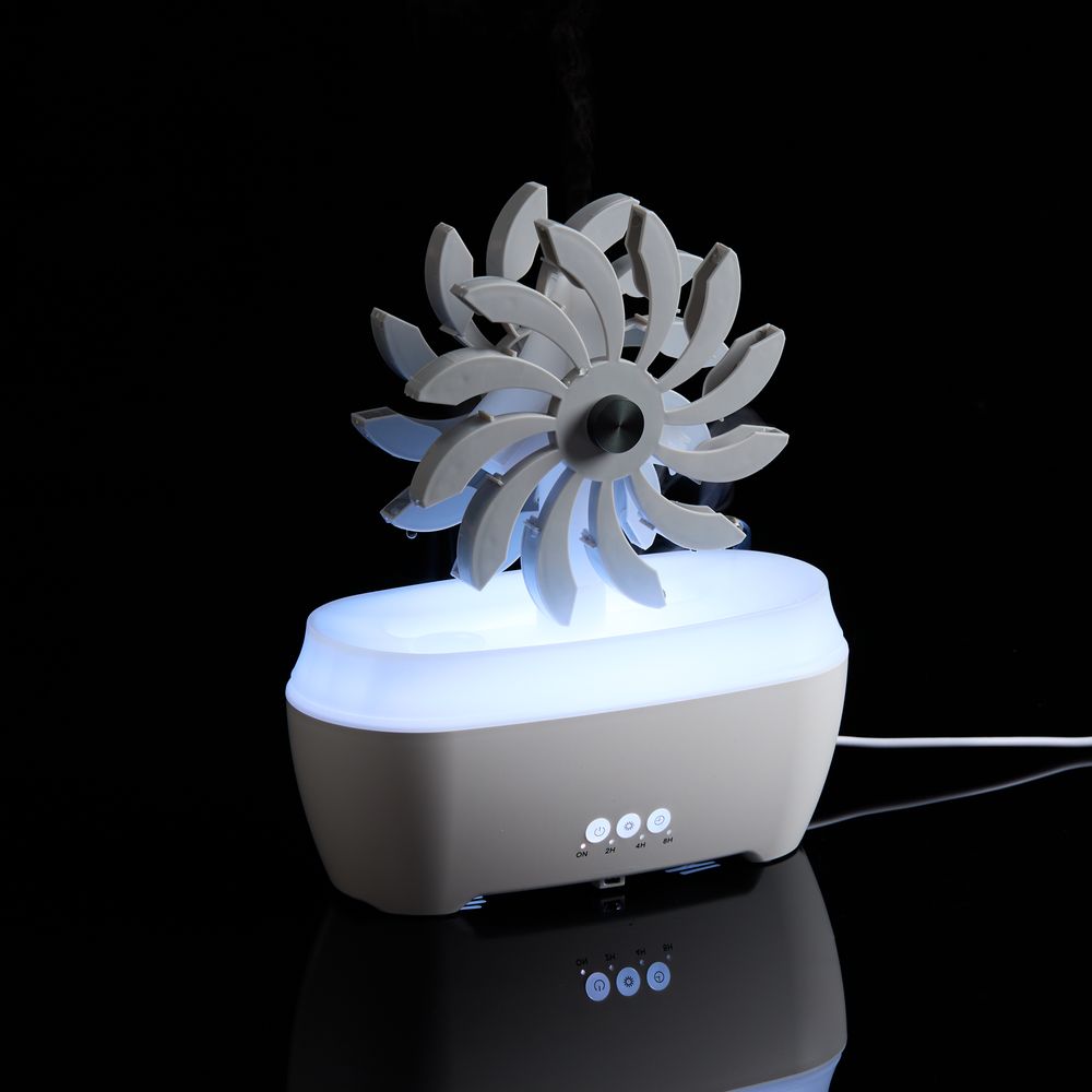 Увлажнитель-ароматизатор Steam Spin, белый с серым-4