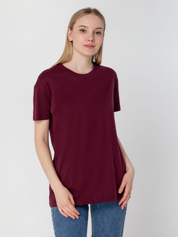 Футболка унисекс Regent 150, бордовая-3