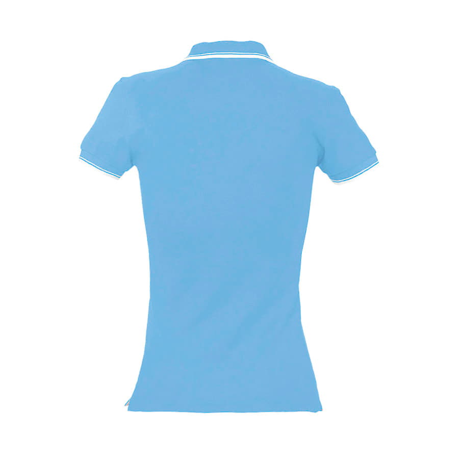 Поло женское PRACTICE WOMEN 270, голубой, белый-5