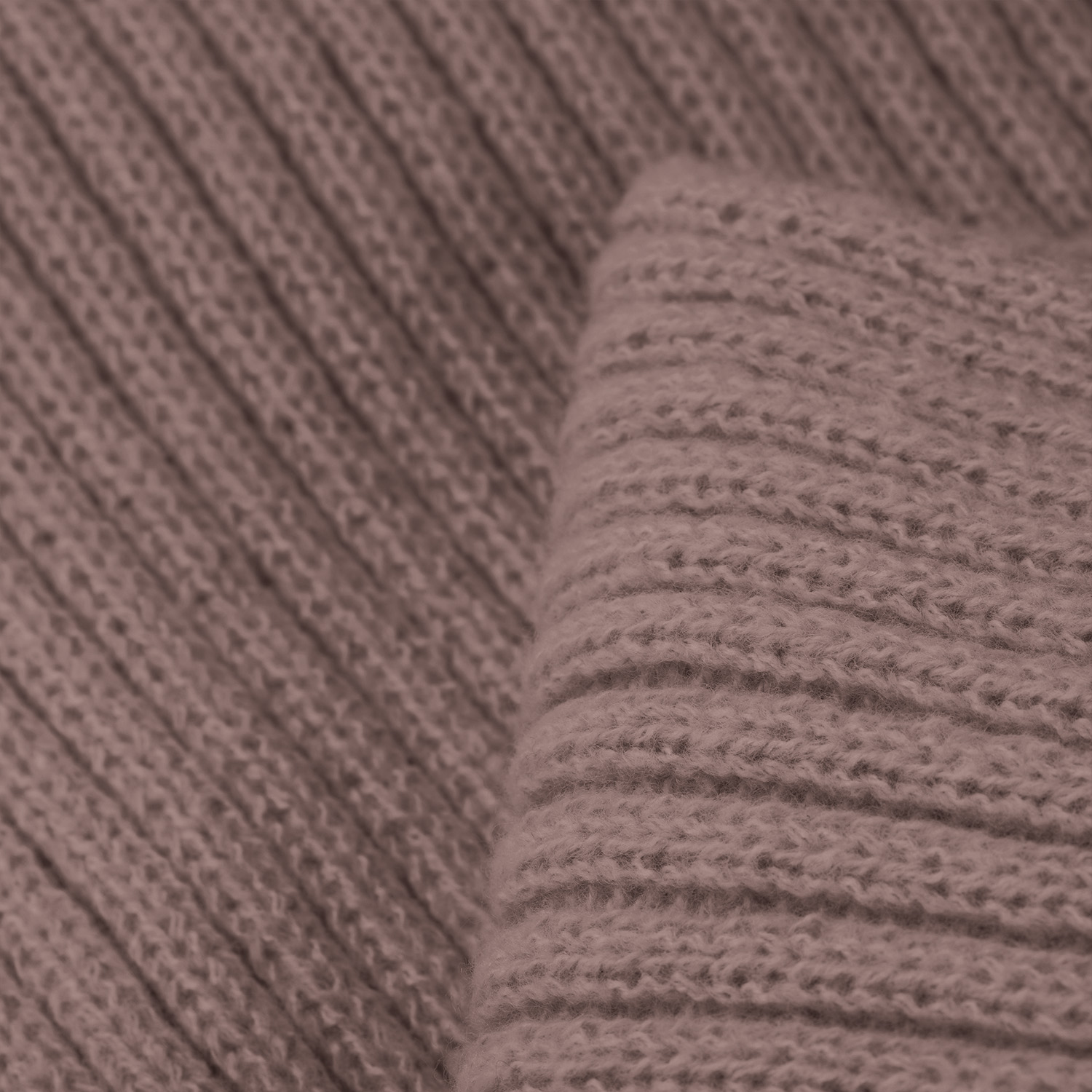 Шарф Forges вязаный, коричневый-2