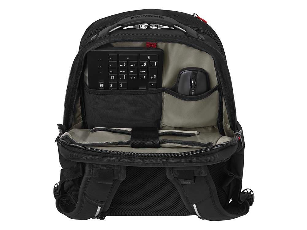 Рюкзак WENGER Cosmic 17, чёрный, переработанный ПЭТ/ПВХ/полиэстер, 34 x 23 x 49 см, 30 л-5