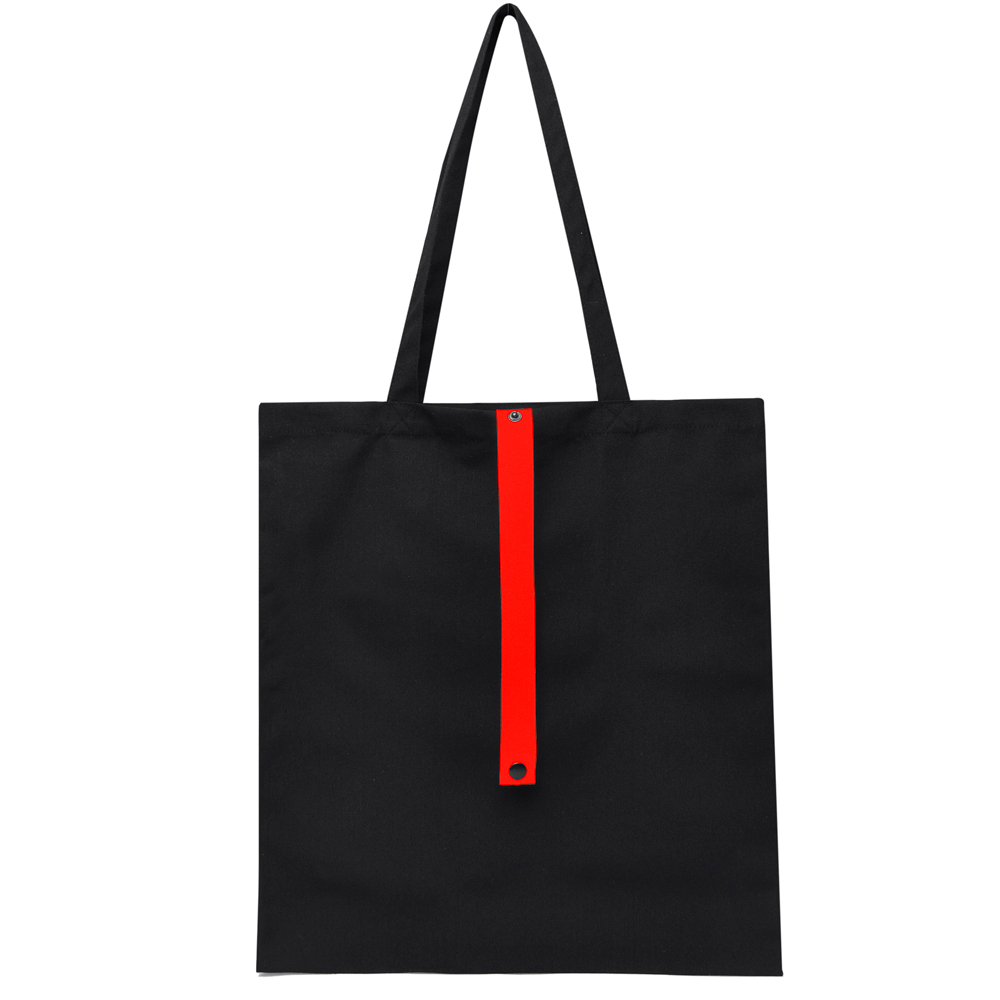 Сумка для покупок Rock’n’ROLL 260 г/м², Чёрный/красный-3