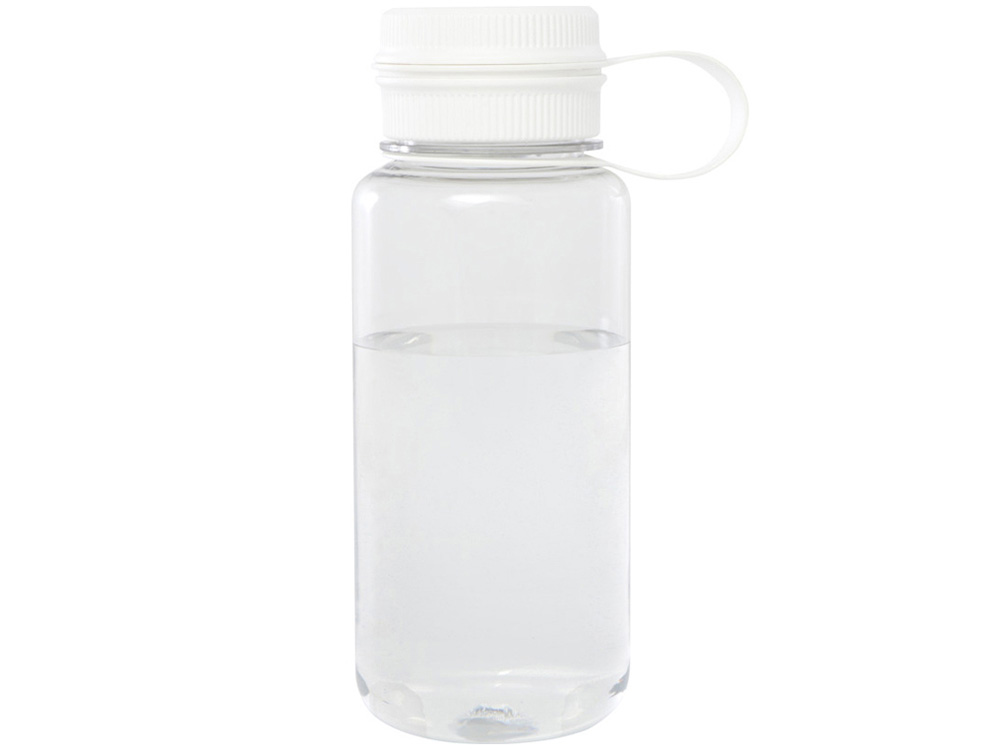 Спортивная бутылка Ryder из переработанного ПЭТ-пластика объемом 900 мл с многофункциональной крышкой, сертифицированная RCS - Белый-1