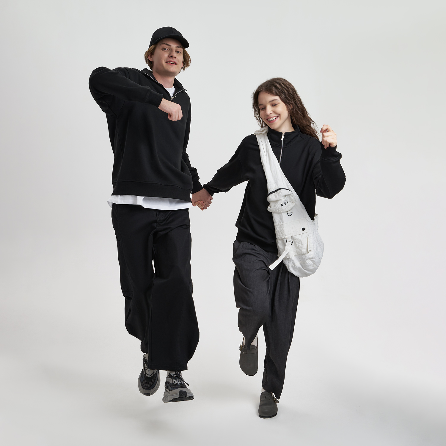 Толстовка на молнии унисекс FLOW, черная-12