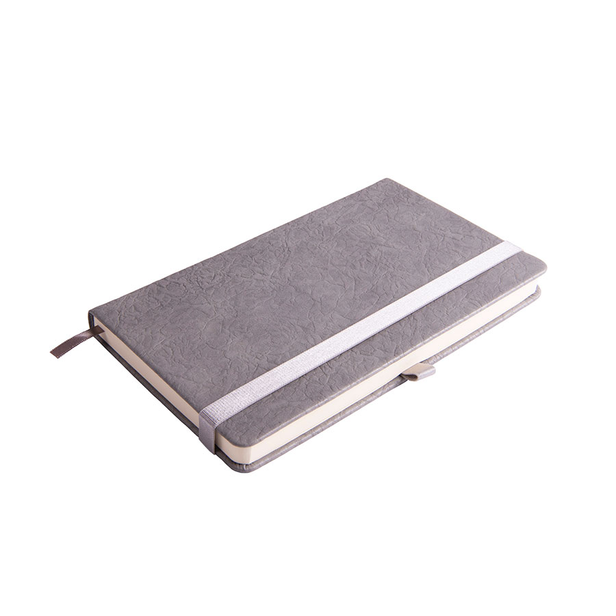 Ежедневник недатированный Starry , А5, серый, кремовый блок, серый-0