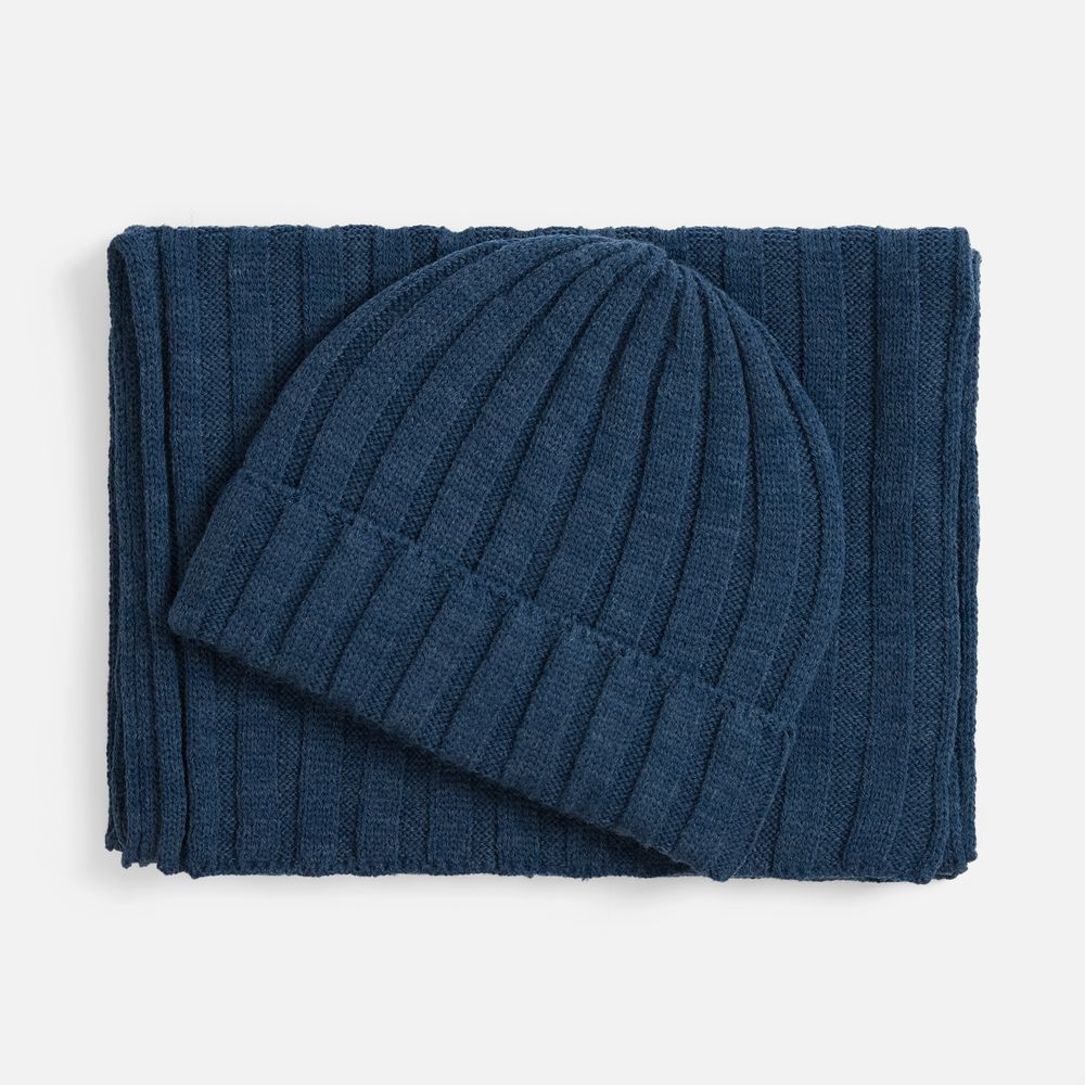 Шапка Metelitsa, синий меланж (джинс)-3