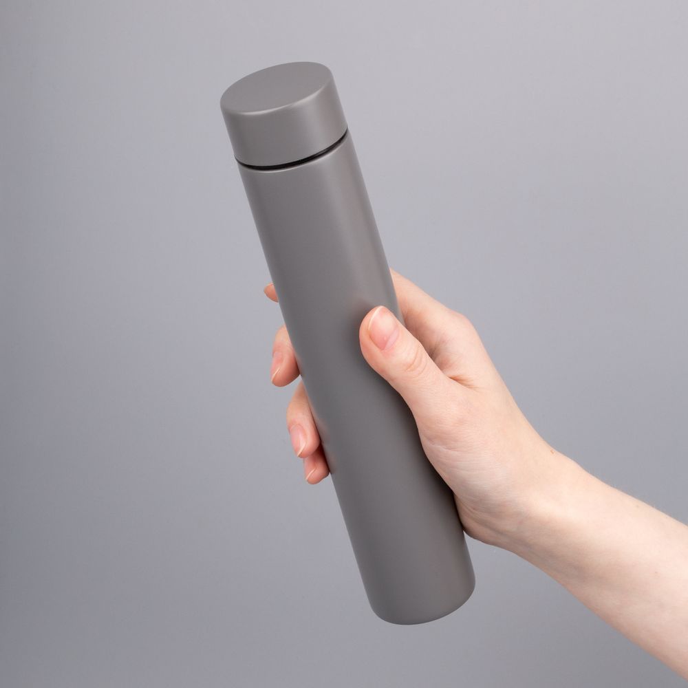 Термобутылка Metropolis, серая-3