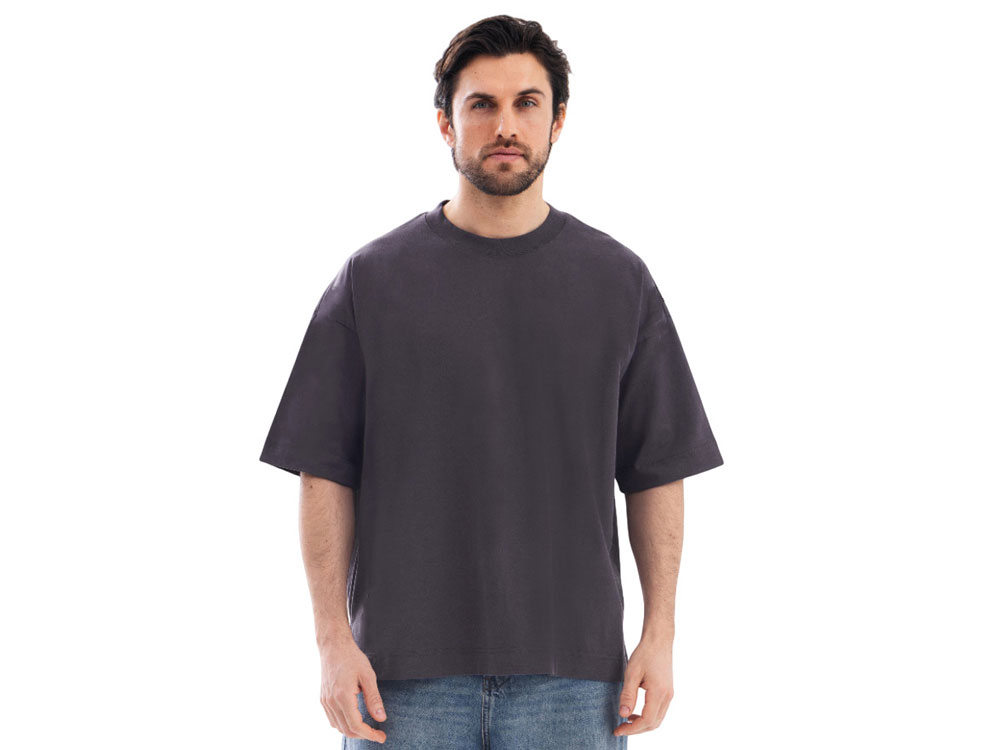 Футболка оверсайз Beta.01 унисекс, темно-серый-1