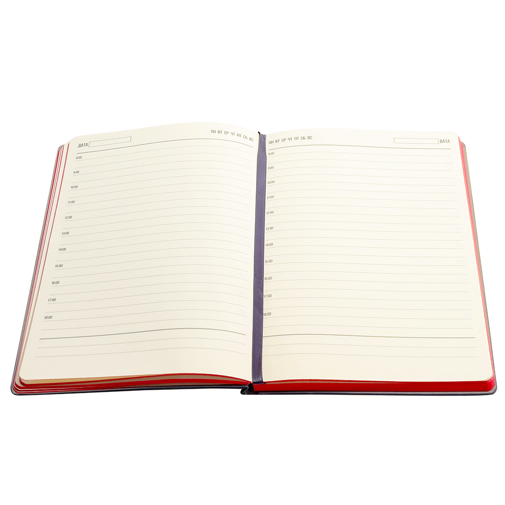 Ежедневник A5 недатированный Carisma в мягком переплёте, Красный-4