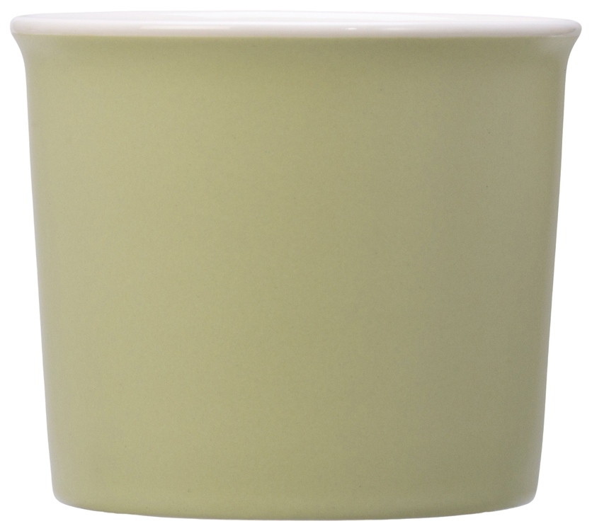 Матовая кружка Nancy 360 мл цветная снаружи, белая внутри, оливковый-2
