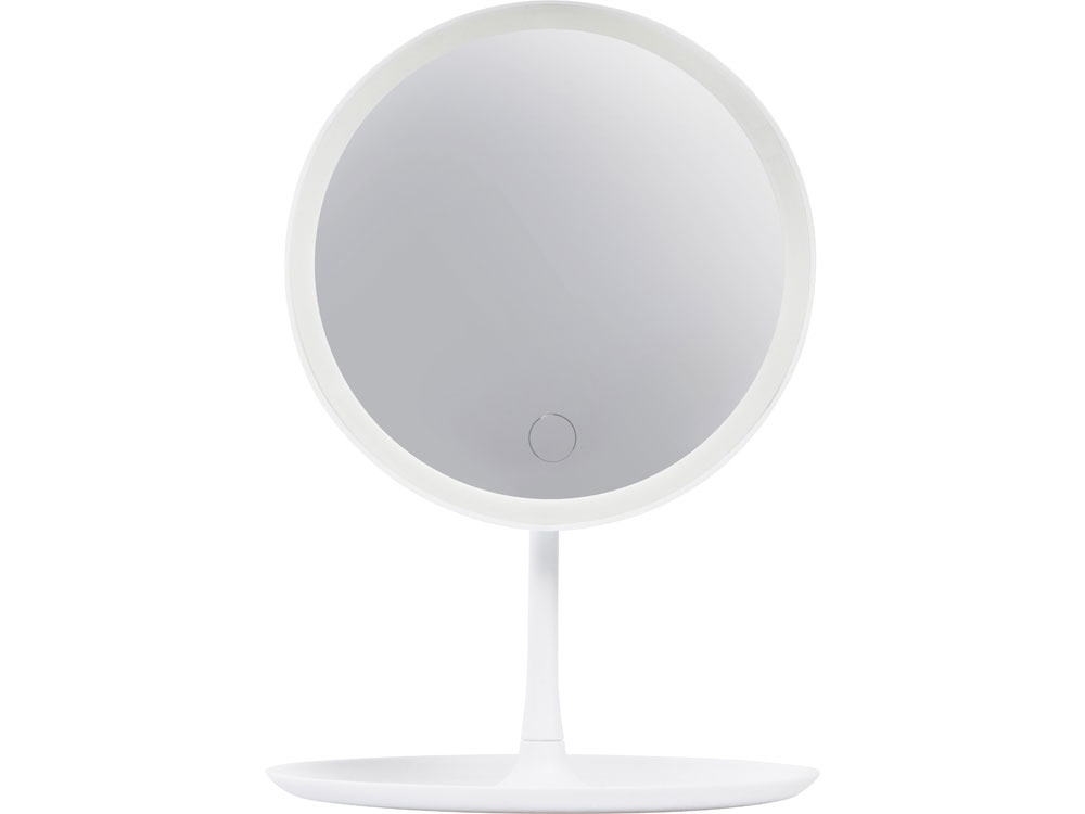 Косметическое зеркало с LED-подсветкой Beautific, белый-4