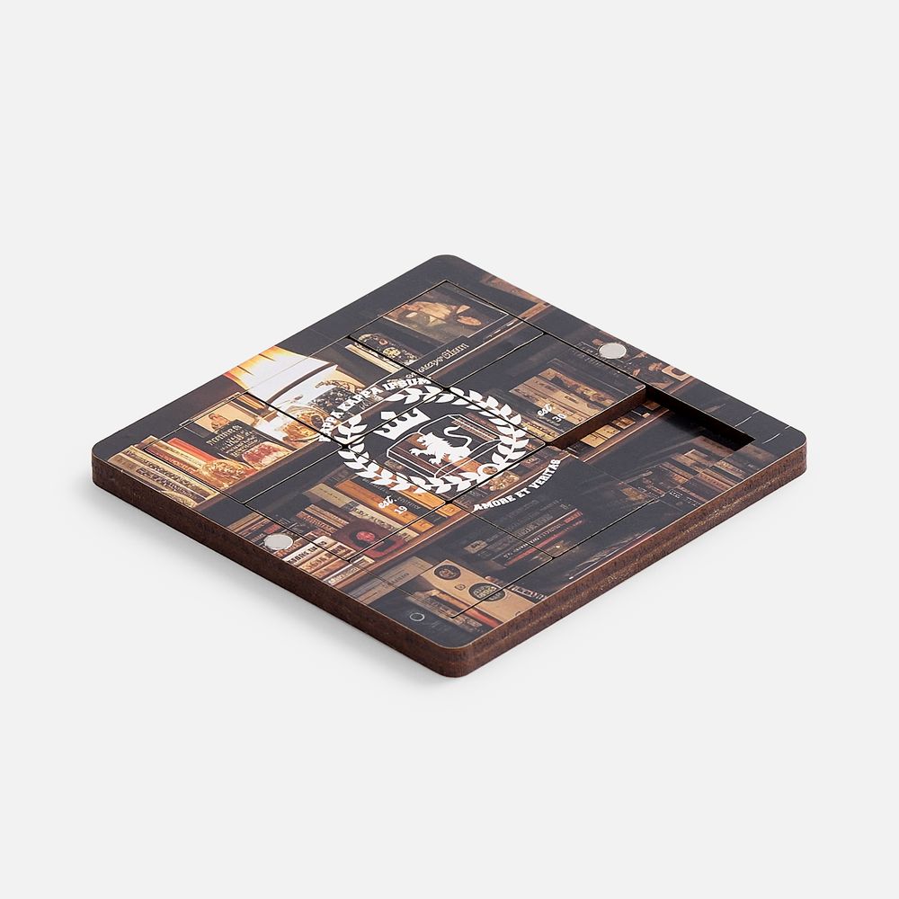Головоломка-пятнашки с крышкой PuzzleBox на заказ-0