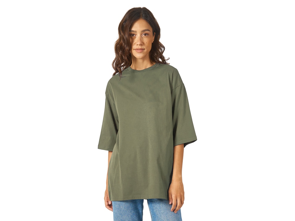 Футболка Berlin к/р оверсайз, 100% хлопок, 180гр, хаки-2