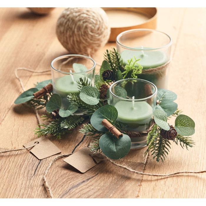 Набор подсвечников, зеленый-зеленый-1