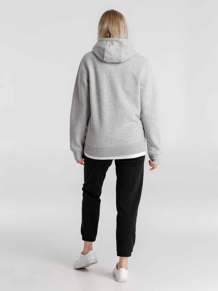 Толстовка с капюшоном унисекс King, серый меланж-5