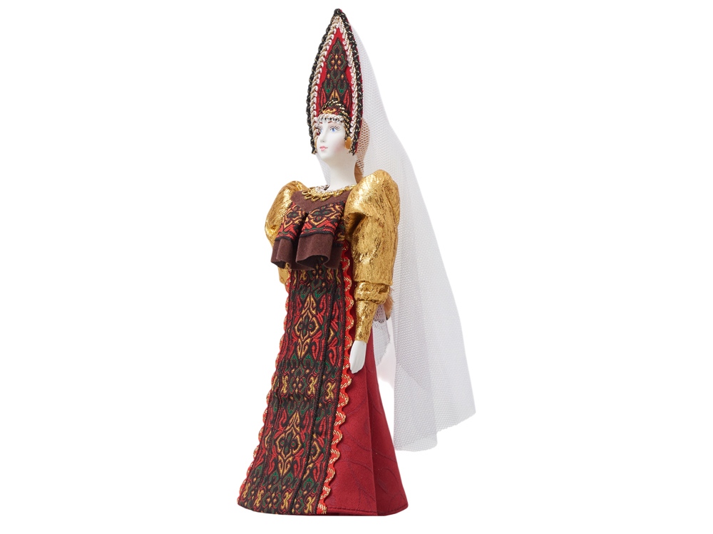 Подарочный набор: кукла фарфоровая, чай Малина с мятой, красный-13